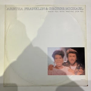 Aretha Franklin & George Michael I Knew You We’re Waiting For Me 12” Single 1986 - Picture 1 of 6