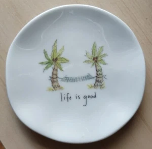 Bandeja para baratijas de platos de palmeras Natural Life ""Life is Good - Imagen 1 de 2