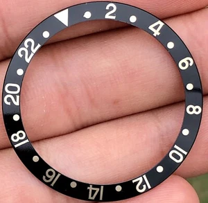 Rolex GMT-Master II 16700 16710 16760 Super Fat Font Black Bezel Insert ORIGINAL - Bild 1 von 7