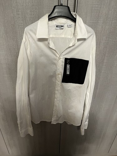 Moschino Camicia Ragazzi Bianco e Nero Abbottonata. Buone condizioni taglia 14 sottile