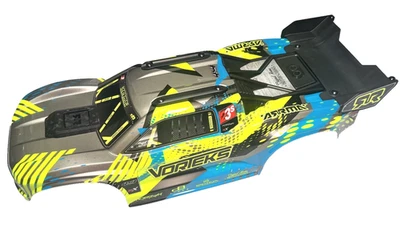 Arrma Vorteks 4x4 223s - Body Shell (Teal Yellow painted clipless) ARA4305V4 - Image 1 of 4