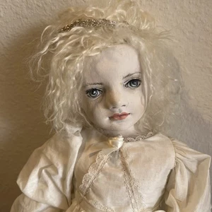 Bev Saxby Doll Poupee’s Chris Noel Angel Child 1997 ONE OF A KIND 22” Porcelain - Picture 1 of 21