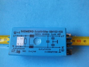 SIEMENS	B84102-K50 250V 2X4A HPF  power line filter - Picture 1 of 5