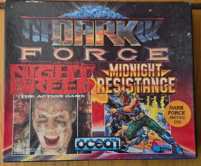 DARK FORCE-Amstrad Disk By Ocean-Night Breed & Midnight Resistance. - Image 1 of 3