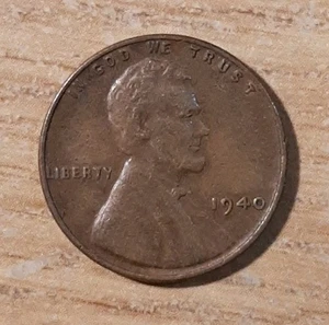 1940 LINCOLN WHEAT PENNY PHILADELPHIA ONE 1 CENT MM16 - Picture 1 of 2