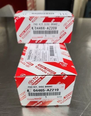 Pastilhas de freio dianteiras e traseiras Lexus genuínas de fábrica fabricante de equipamento original para 2010 - 2015 RX 350 - Imagem 1 de 4