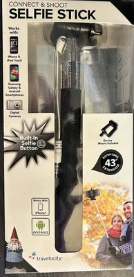 Travelocity Black Selfie Stick Connect and Shoot - Image 1 of 2