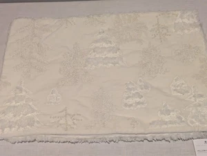 Pottery Barn Anchorage Embroidered 14" x 20" pillow cover. Ivory trees. NWT. - Picture 1 of 14