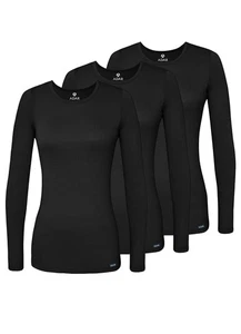 Adar Underscrubs for Women 3 Pack - Long Sleeve Underscrub Comfort Tee - Picture 1 of 217
