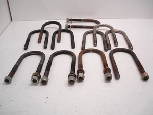 11 NASCAR STEEL 3/4" HEAVY DUTY REAR END TRUCK ARM U-BOLTS 3.5"-3.625" x 9" LONG - Picture 1 of 7
