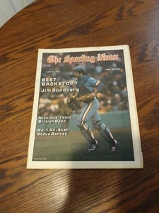 JULY 29,1978-THE SPORTING NEWS-JIM SUNDBERG OF THE TEXAS RANGERS(NM) - Foto 1 di 1