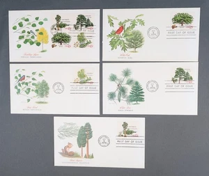 MayfairStamps US FDC 1978 Arkansas Scott 1764-1767 Unsealed American Trees Fleet - Picture 1 of 2
