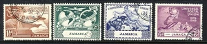 JAMAICA King George VI 1949 U.P.U. 75th. Anniversary Set SG 145 & SG 148 VFU - Picture 1 of 2