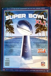 SUPER BOWL XLI OFFICIAL GAME PROGRAM - COLTS VS BEARS - Picture 1 of 1