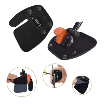 FORARCHERY-2020 1X Bogenschießen Leder Fingerschutz Verstellbarer Beidhändig Schutz Fingertab