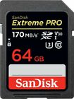 SanDisk 64GB Memory Card Extreme PRO UHS-I SDXC New in Package