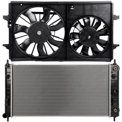 Kit de ventilador de refrigeração do radiador para 2008-2012 Chevrolet Malibu e 2006-2010 Pontiac G6 - Imagem 1 de 4