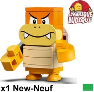 LEGO Figurine Minifig Super Mario Boom Turtle Carapax Orange mar0065 New - Picture 1 of 1
