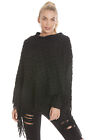 Central Chic Stunning Women's Poncho Wrap With Sequin Detail *FAST DELIVERY*