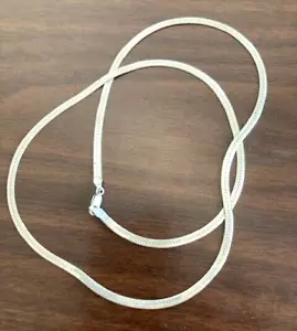 Italian Danecraft Solid Sterling Silver 925 Snake Chain - 24" - Picture 1 of 4