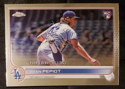 2022 Topps Chrome Update Ryan Pepiot RC Rookie Debut #USC125 Los Angeles Dodgers - Image 1 of 2