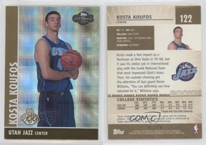2008-09 Topps Co-Signers Gold Hyper /10 Kosta Koufos #122 Rookie RC
