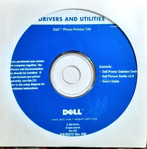 DELL DRIVERS&UTILITIES SOFTWARE CD-ROM FOR PHOTO PRINTER 720(P/N: R5213)YEAR2004 - Picture 1 of 1