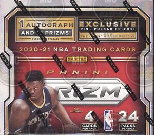2020-21 PANINI PRIZM BASKETBALL CARDS FACTORY SEALED RETAIL 24 PACK BOX NBA 