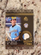 2007 SP Legendary Cuts A Stitch in Time Paul Molitor #ST-PM HOF