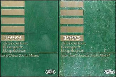 1993 Ford Aerostar Ranger Esploratore Riparazione Negozio Manuale Set 93 Libri - Immagine 1 di 3