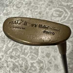 Matzie Velvet Touch PINTO Brass Putter RH 35" Vintage El Segundo Cal USA Rare VT - Picture 1 of 21