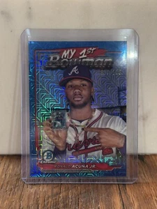 2024 Bowman Chrome Mega My 1st Bowman Blue Ronald Acuna Jr. /150 - Picture 1 of 2