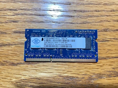 Nanya 2GB 1Rx8 PC3-12800S DESKTOP RAM NT2GC64B88B0NS-DI - Image 1 of 2