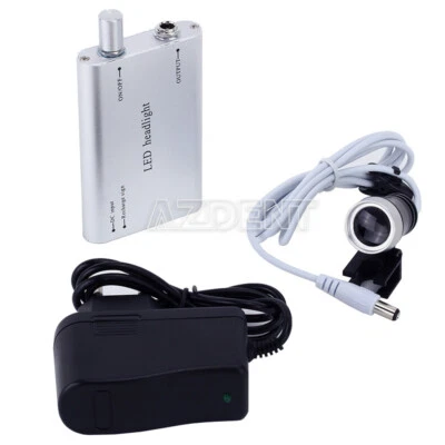 Lupas binoculares quirúrgicas tipo clip dental lupa faros LED anteojos Foto 1 de 4