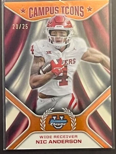 NIC ANDERSON 2024 BOWMAN CROMO CAMPUS ICONOS NARANJA REFRACTOR SP 20/25 - Imagen 1 de 1