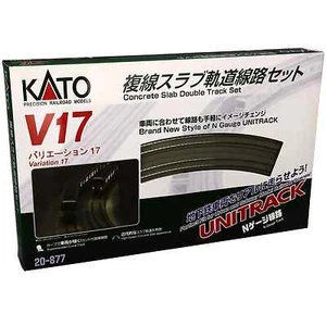 Kato 20-877 Unitrack V17 Voie Double Dalle / Double Slab Track Set - N - Bild 1 von 2