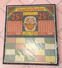 NEUF Vintage années 1930 Cheerful Charley Gaming Board Punch Hamilton Mfg Game Jackpot