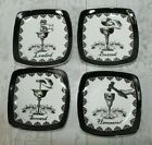 Set Of 4 Thirstystone 4? Square Plate Coasters Screwed Hammered Buzzed Loaded