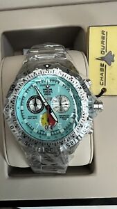 Chase Durer 49mm Special Forces 1000XL Swiss Quartz Watch Aquamarine Dial $1295