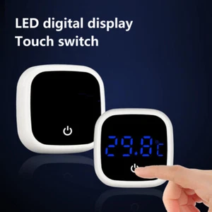 2 Pack LCD Digital Thermometer for Aquarium/Fish Tank Temperature Monitor Touch - Picture 1 of 12