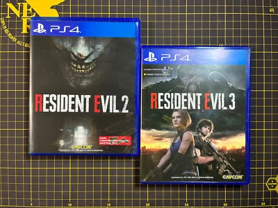 Lot 2 Resident Evil RE: 2 3 PlayStation PS4 Asia English JP KR CN Clean Disc - Image 1 of 4