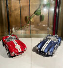 2 1:18 Scale Shelby Cobra 427 S/C Red & Blue With White Stripe 