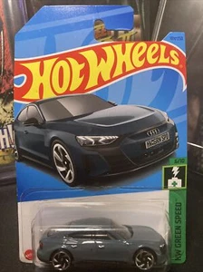 2023 Hot Wheels Audi RS E-Tron GT Grey Green Speed Series #6/10 - Picture 1 of 4