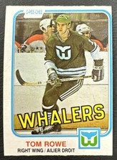 1981-82 O-Pee-Chee OPC Hockey - #139 Tom Rowe - Hartford Whalers