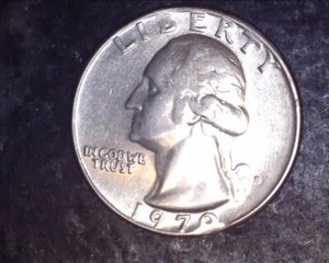 1970 D Washington Quarter - Cud Obverse - Free Shipping)—- - Picture 1 of 2