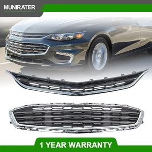 For Chevrolet Malibu 2016-2018 Front Upper&Lower Honeycomb Mesh Bumper Grille - Picture 1 of 12