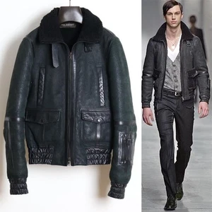 Neil Barrett 06Aw Mouton Jacket Xs Leather - Picture 1 of 13