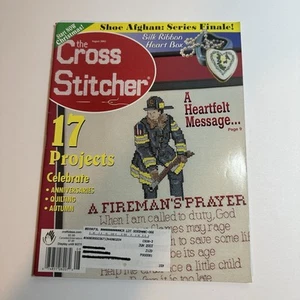 The Cross Stitcher Magazine August 2002 Fireman Birds 50th Anniversary Flowers - Picture 1 of 6
