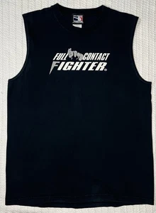 Vintage Full Contact Fighter Sleeveless T-shirt MENS Large 21” X 29” UFC MMA - Picture 1 of 8