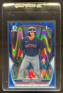 2023 Bowman Roman Anthony Cromo Ray Wave Blu Rifrattore 1° #/150 - Foto 1 di 2